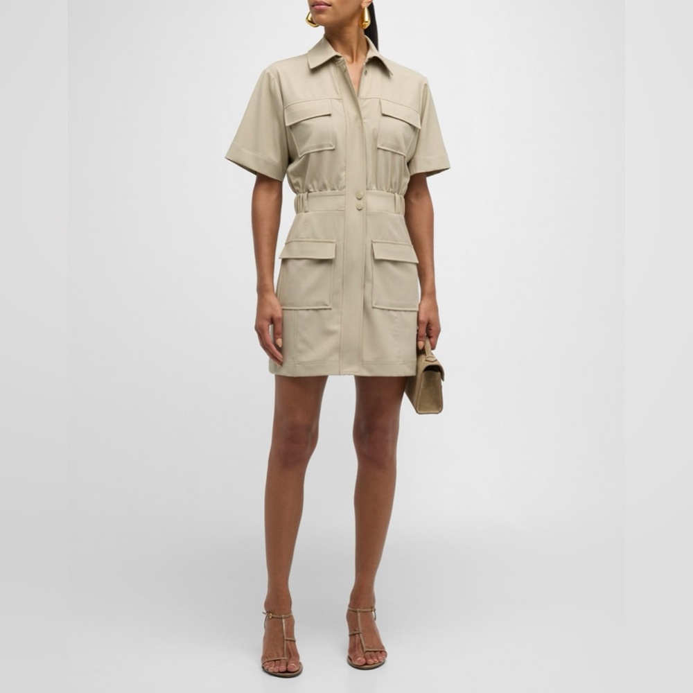 Simkhai yohana wool blend cargo mini dress size 6